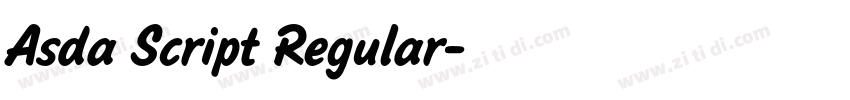 Asda Script Regular字体转换